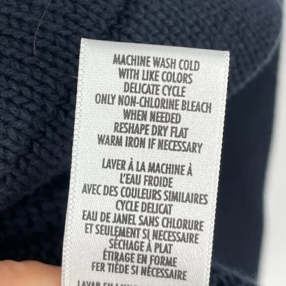 NWT Vintage Navy White Star Stripe Patriotic Cotton Pullover Crew Sweater Small - Picture 6 of 8